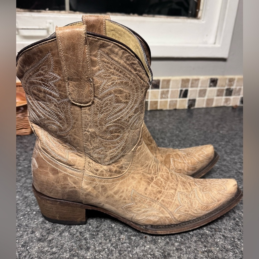 Lane Lexington Boots size 10 tan leather
